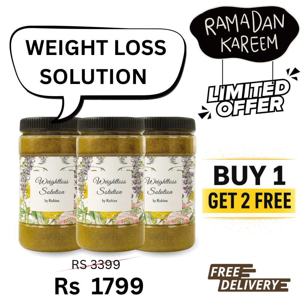 Dr Rubina Weightloss Solution buy 1 get 2 free (3 Month Plan)